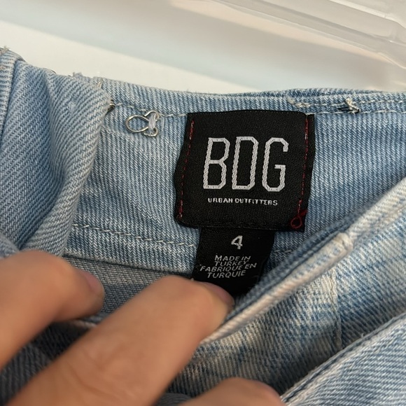 BDG by Urban Outfitters Checkered Jean Shorts - Picture 2 of 3